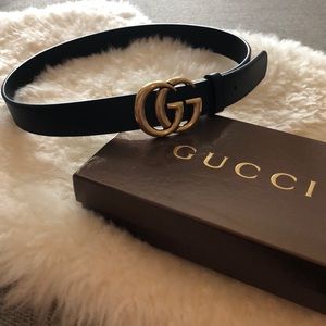 Gucci Marmont GG leather belt